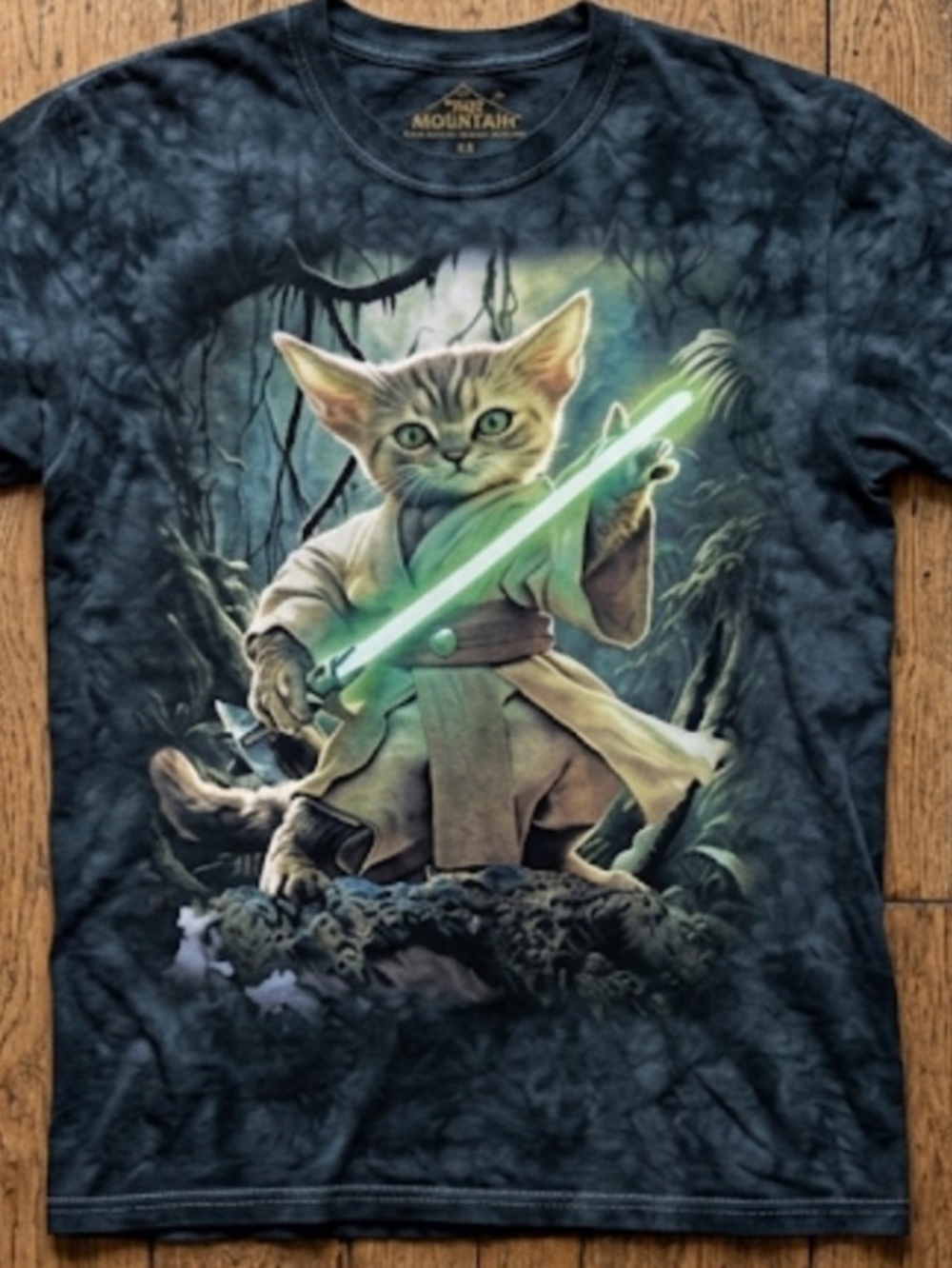 Obi Kitty Graphic Shirt with Jedi Design